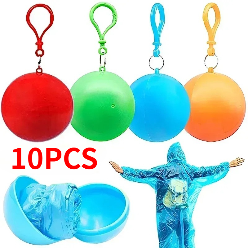 10PCS Colorful Mini Portable R - огляд і ціна Emergency Poncho Rain
