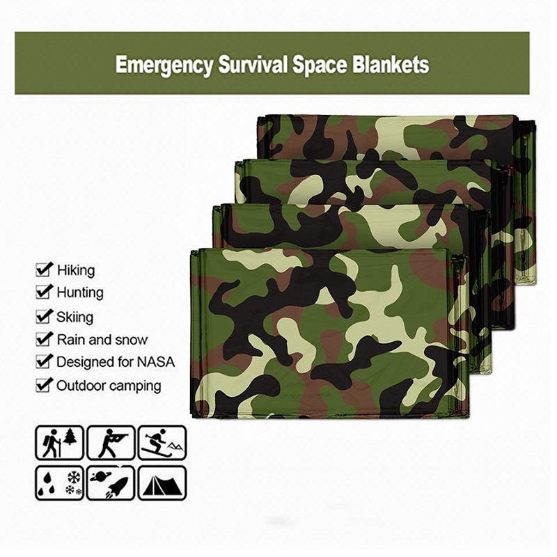1pcs Emergency Thermal Blanket - огляд і ціна Emergency Poncho Rain