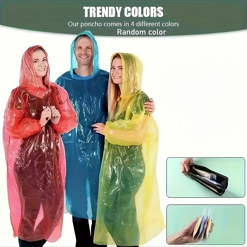 5/10Pcs Disposable Waterproof  - огляд і ціна Emergency Poncho Rain