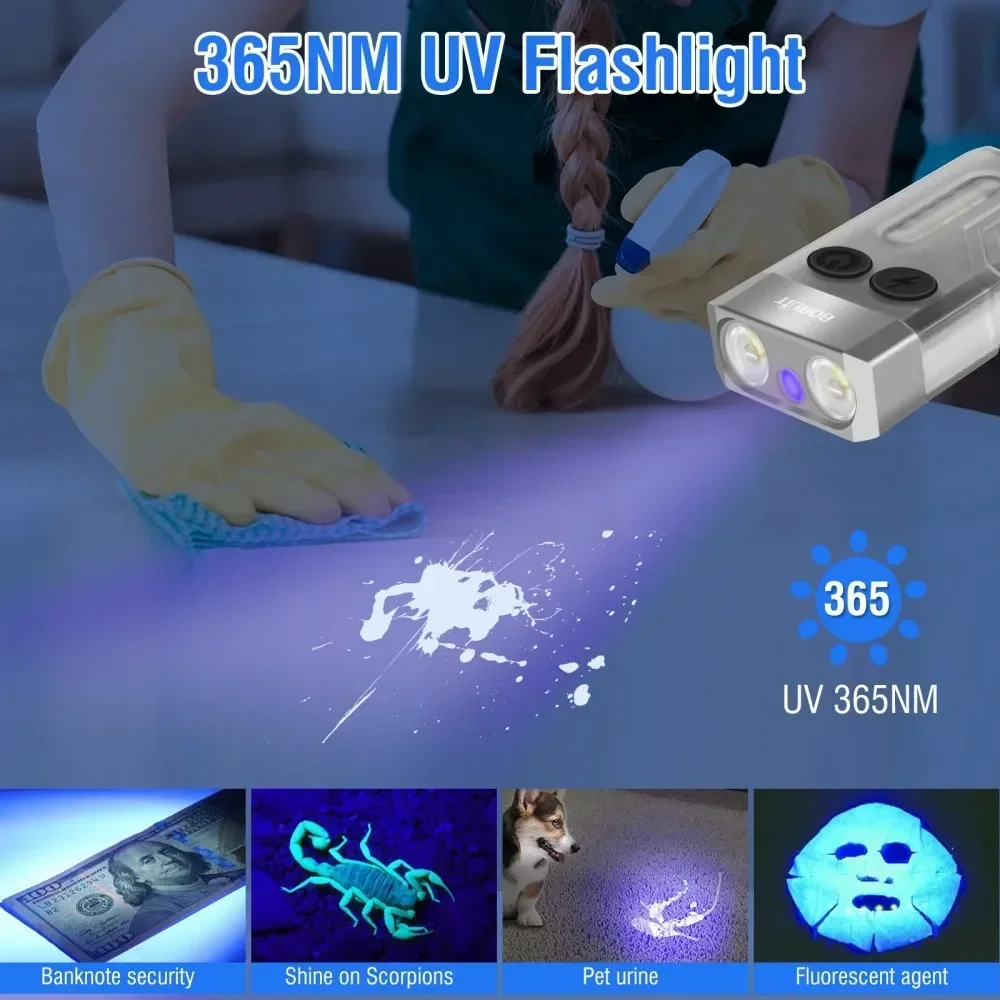 BORUiT V10 Keychain UV LED EDC - огляд і ціна Fishing Kit Compact