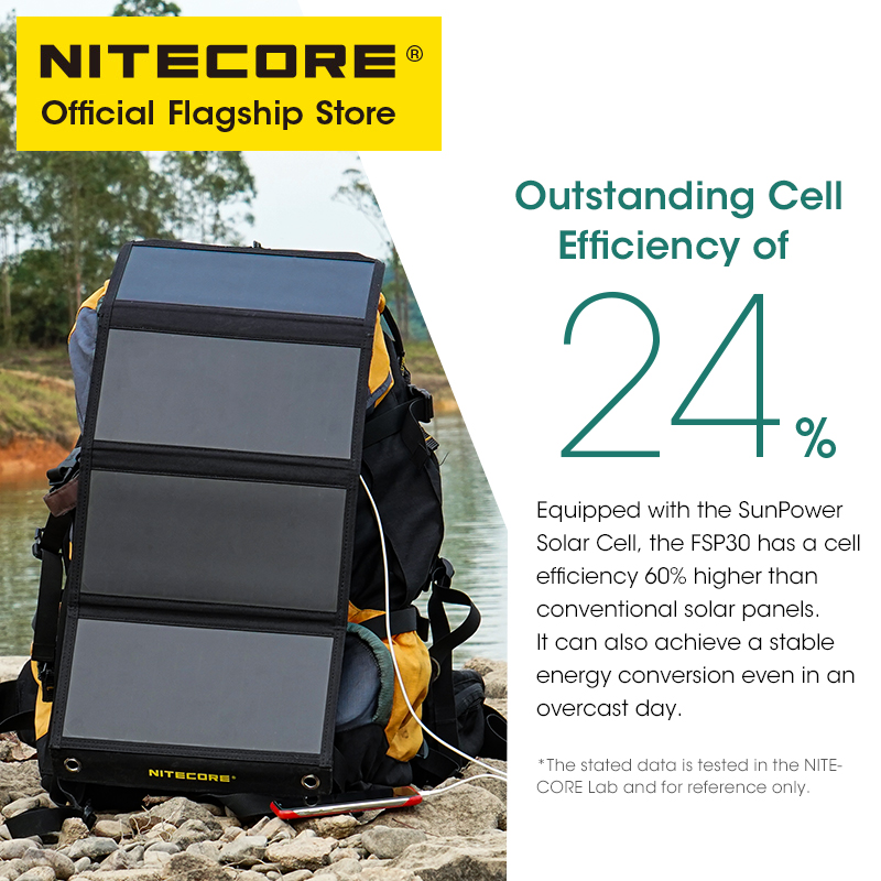 NITECORE FSP30 30W Portable So - огляд і ціна Solar Emergency Charger
