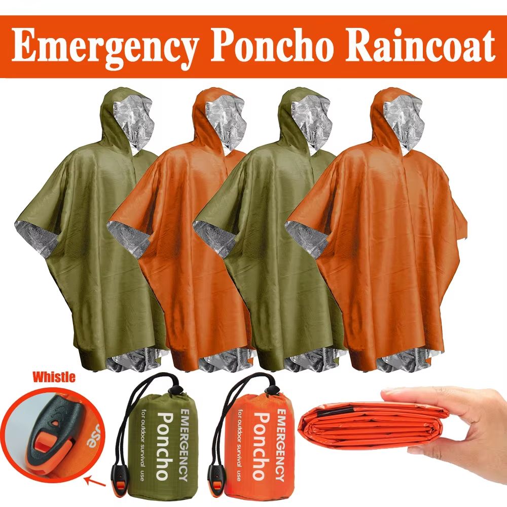 Emergency Rain Poncho Thermal  - огляд і ціна Emergency Poncho Rain