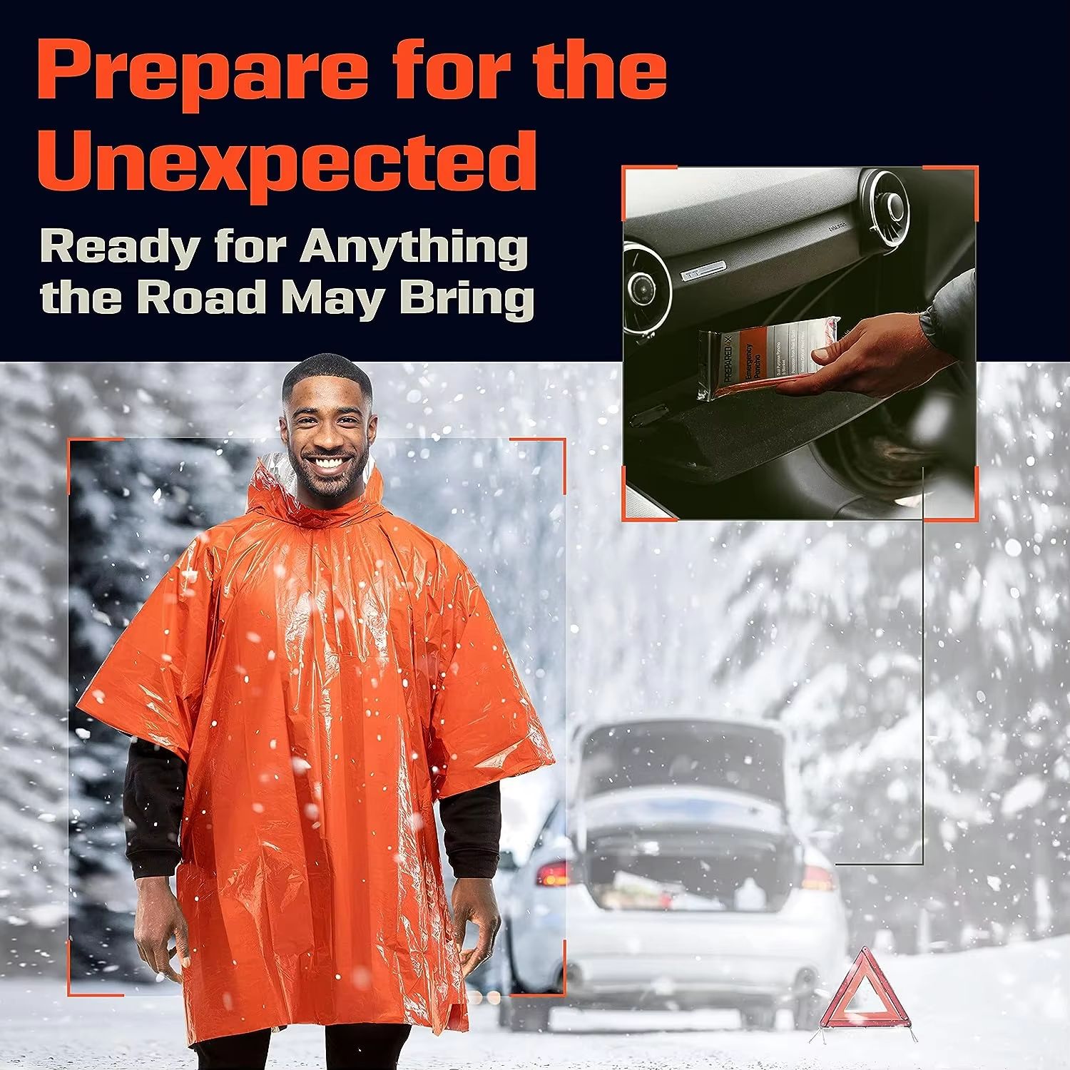 Emergency Rain Poncho Thermal  - огляд і ціна Emergency Poncho Rain